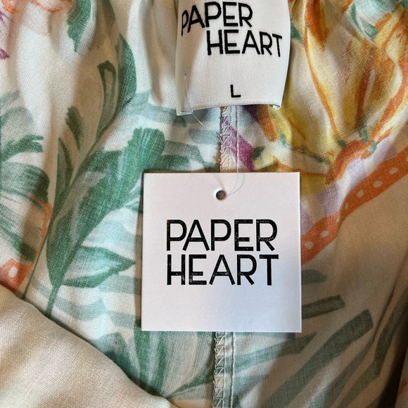 NWT Paper Heart Anthropologie Tie-Back Dress Size L - Picture 6 of 11
